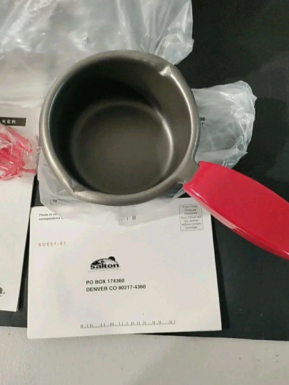 Salton Melted Bliss Chocolate Melter Treat Candy Maker Complete  Open Box NEW